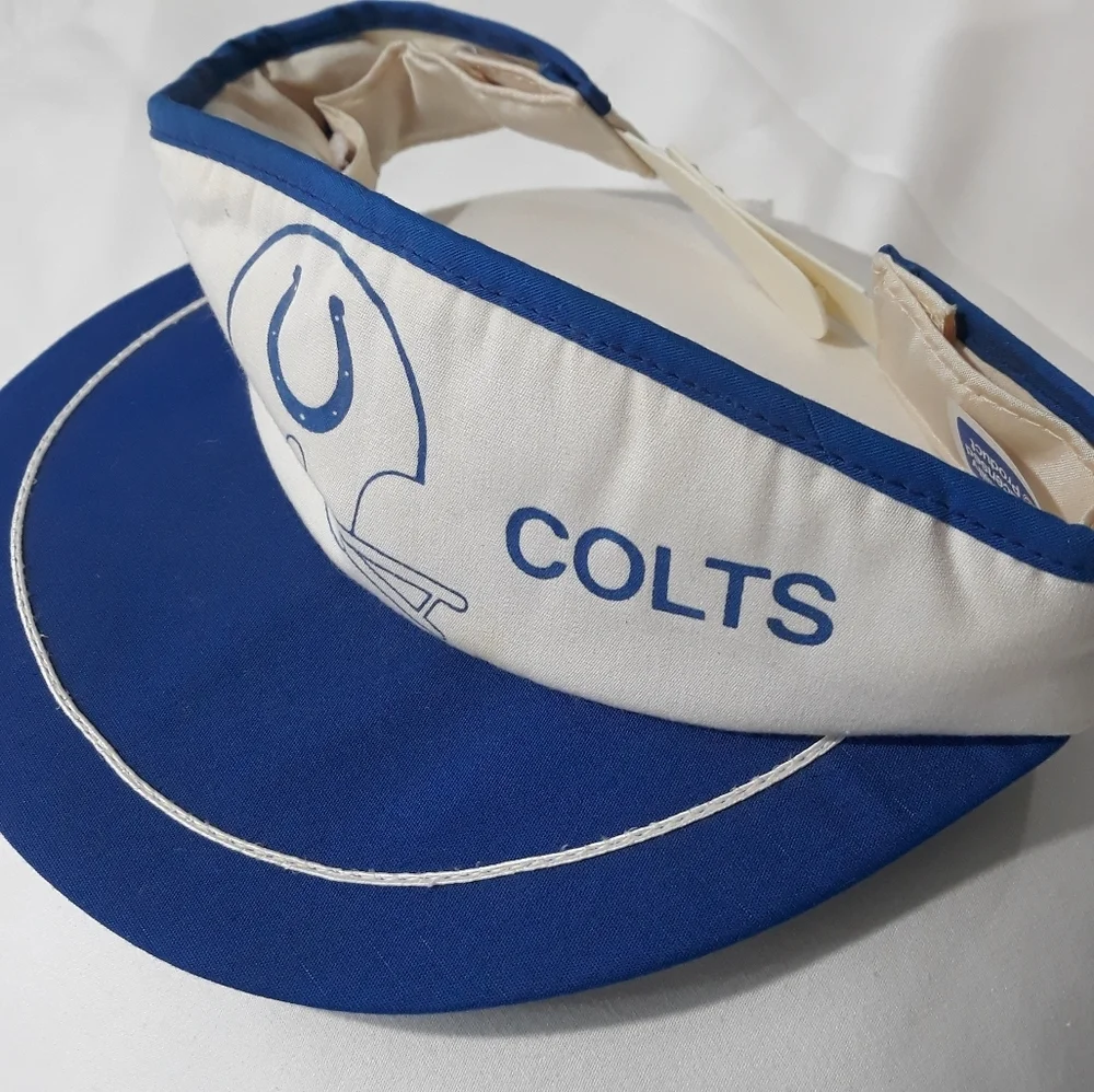 Vintage 80's Baltimore Colts NFL Blue and White Officially Licensed Visor